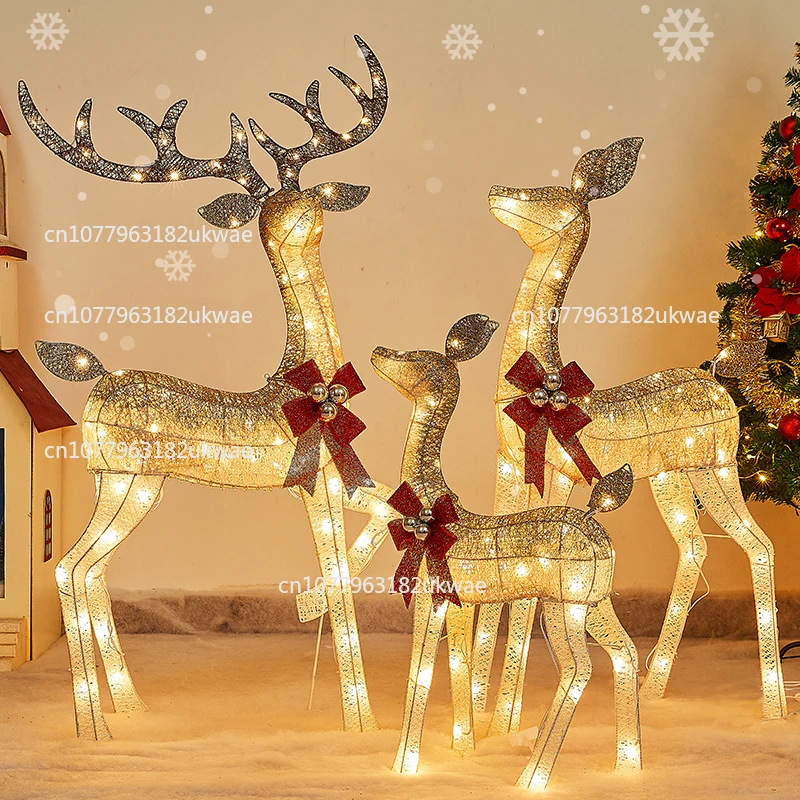 Рождественское украшение, светящийся набор из кованого железа с лосем, большая сценическая композиция, рождественский орнамент с оленем
Рождественское украшение, светящийся набор из кованого железа с лосем, большая сценическая композиция, рождественский орнамент с оленем