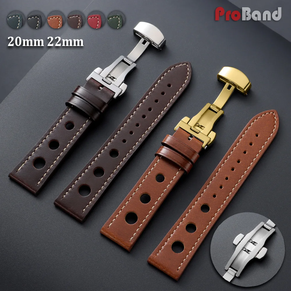 Vintage Cowhide Leather Watch Strap 20mm 22mm Business Breathable Butterfly Buckle Band Soft Watchband Watch Bracelets Accessory
Vintage Cowhide Leather Watch Strap 20mm 22mm Business Breathable Butterfly Buckle Band Soft Watchband Watch Bracelets Accessory