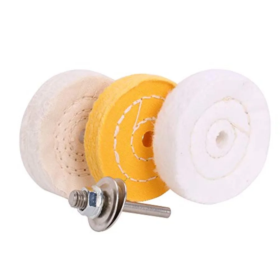 Buffing Polishing Wheel 2/5 Arbor Hole for Mini Bench Grinder with one 1/" Shank for Drill
Buffing Polishing Wheel 2/5 Arbor Hole for Mini Bench Grinder with one 1/" Shank for Drill