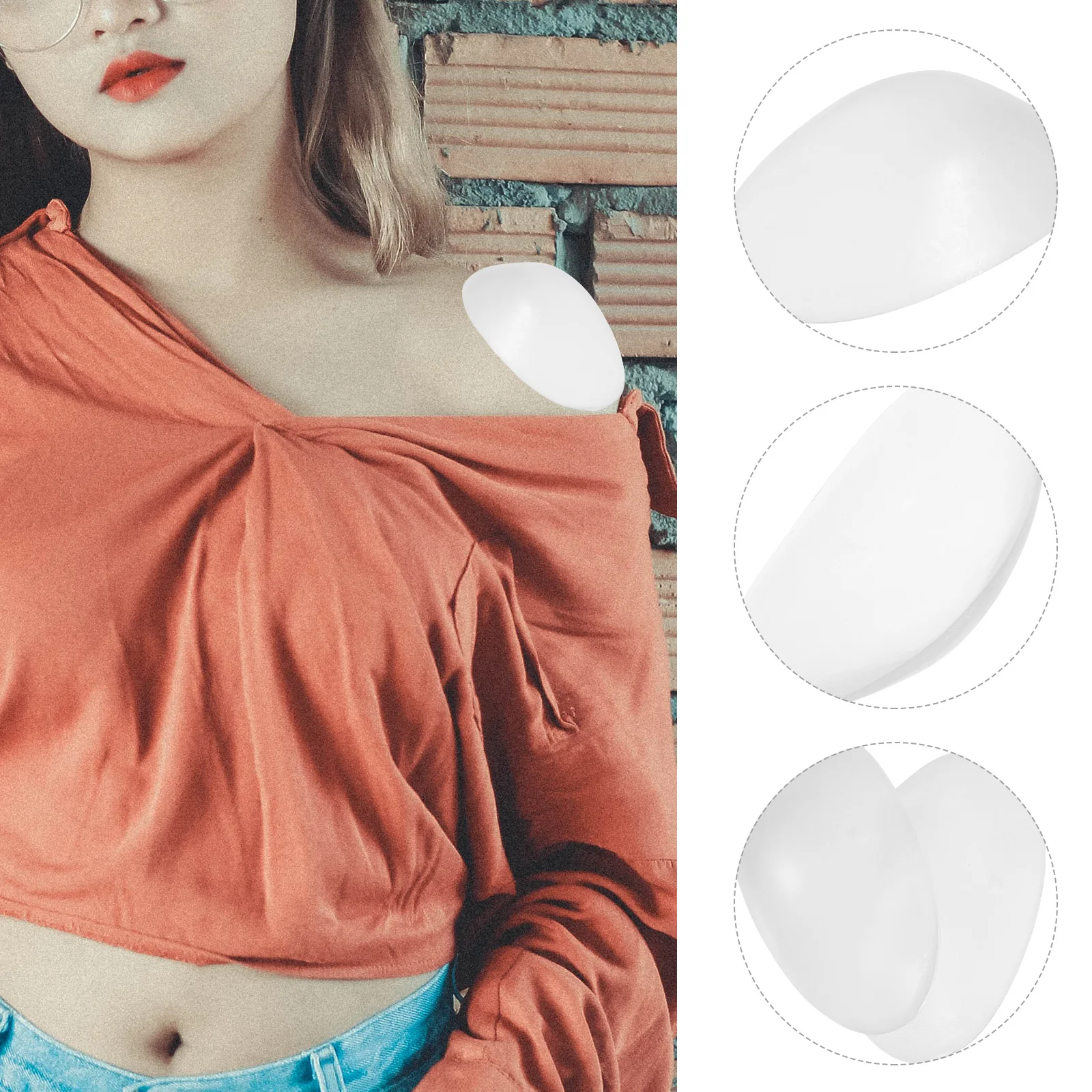 2pcs Adhesive Pads Women Silicone Anti-Slip Shoulder Enhancer Pliable Elastic Cushion Washable Reusable Shoulder Support
2pcs Adhesive Pads Women Silicone Anti-Slip Shoulder Enhancer Pliable Elastic Cushion Washable Reusable Shoulder Support