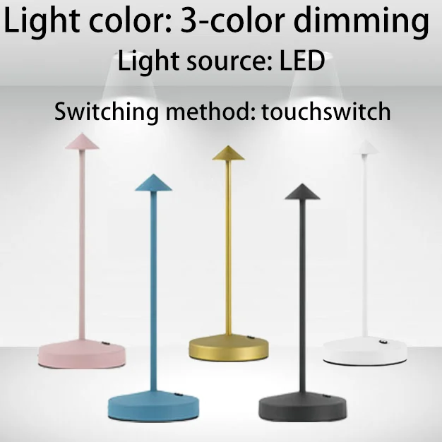 1 Piece Portable Metal Led Desk Lamp, Wireless Metal Desk Lamp, 3-Color Touch Control Rechargeable Lamp, 3-Level Brightness Room Decoration Desk Lamp, Bedside Lamp, Dining Table Lamp
1 Piece Portable Metal Led Desk Lamp, Wireless Metal Desk Lamp, 3-Color Touch Control Rechargeable Lamp, 3-Level Brightness Room Decoration Desk Lamp, Bedside Lamp, Dining Table Lamp