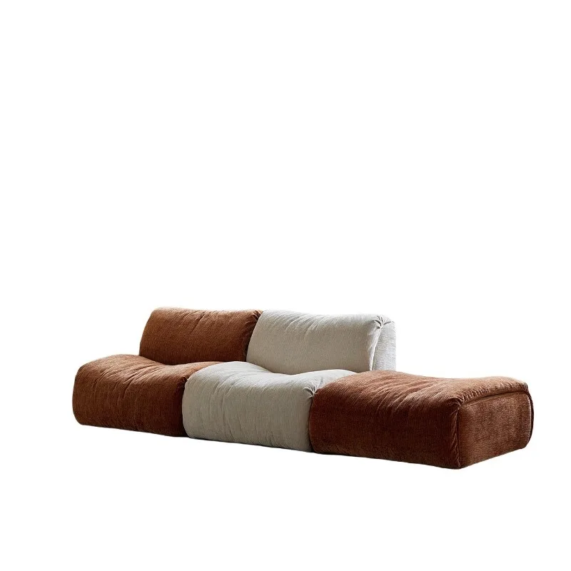 Fabric sofa retro cream wind small apartment living room module combination sofa removable and washable color matching
Fabric sofa retro cream wind small apartment living room module combination sofa removable and washable color matching