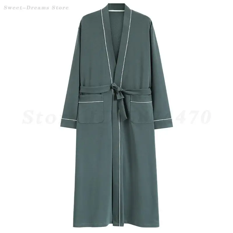 Men's Plus Size 3XL Robe Cotton Bathrobe Kimono Gown Male Sleepwear Home Wear Comfortable Nightgown Loungewear Loose Nightwear
Men's Plus Size 3XL Robe Cotton Bathrobe Kimono Gown Male Sleepwear Home Wear Comfortable Nightgown Loungewear Loose Nightwear