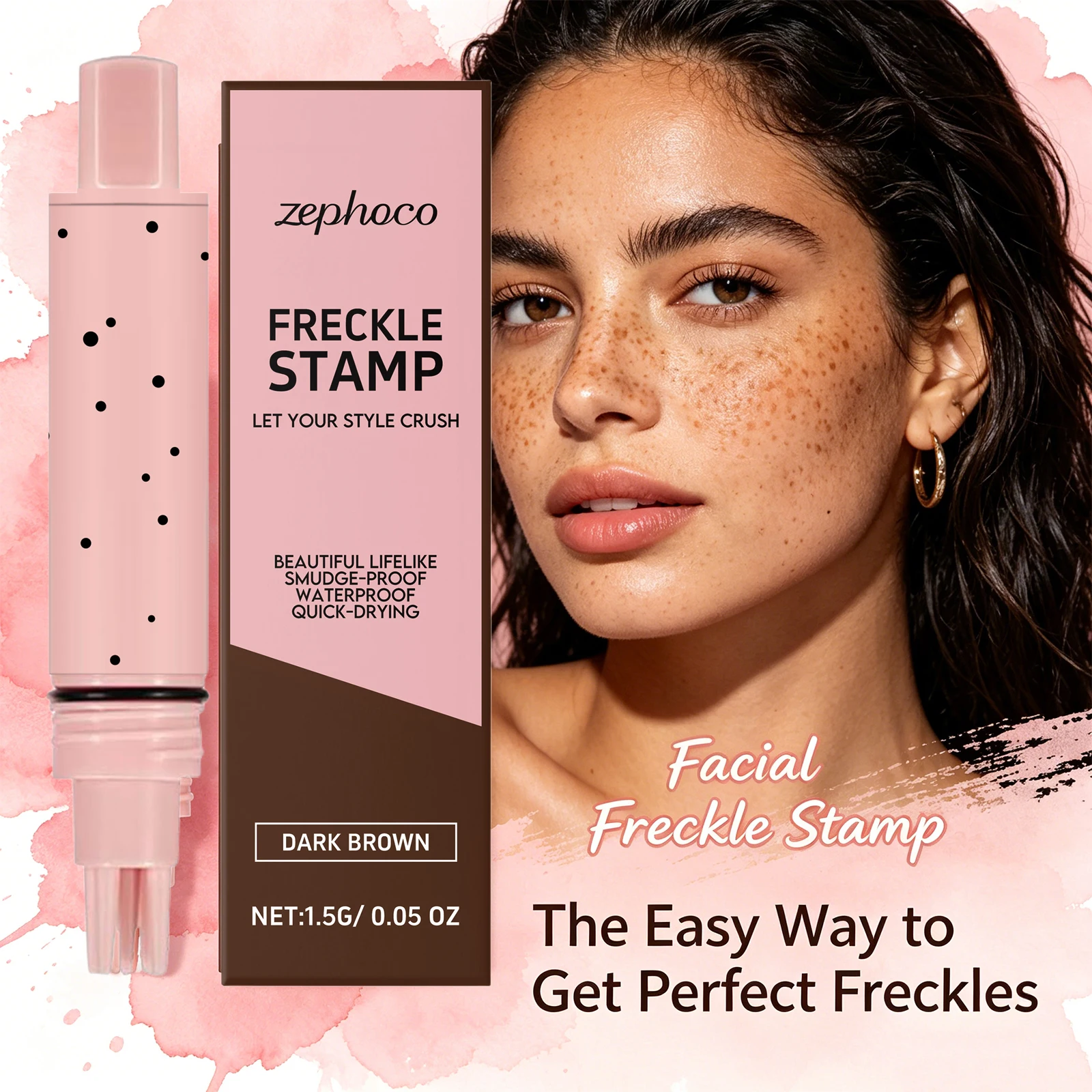 Natural Freckle Stamp Waterproof Quick Dry Fake Freckles Makeup Smudge-Proof Portable Freckle Pen for Beginners Cosmetics Tool
Natural Freckle Stamp Waterproof Quick Dry Fake Freckles Makeup Smudge-Proof Portable Freckle Pen for Beginners Cosmetics Tool
