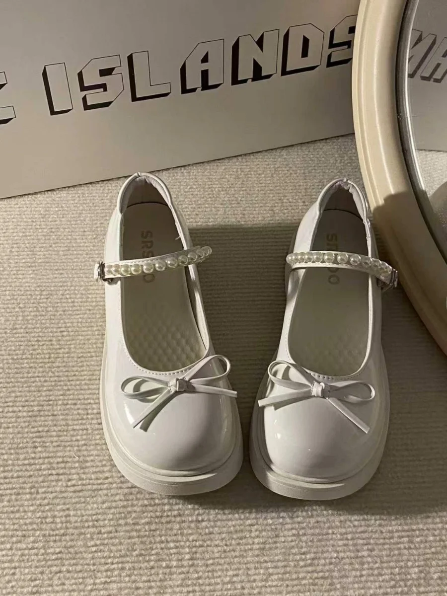 Korean Style Mary Jane Shoes with Bow Tie for Women Spring Summer New round Head Low Cut Fashionable Versatile Leather Shoes
Korean Style Mary Jane Shoes with Bow Tie for Women Spring Summer New round Head Low Cut Fashionable Versatile Leather Shoes