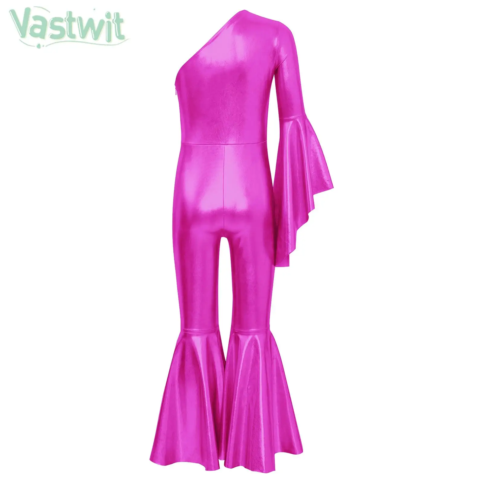 Girls Halloween Movie Characters Princess Cosplay Costume Flare Sleeve Metallic Shiny Bell-Bottom Disco Jazz Dance Jumpsuit
Girls Halloween Movie Characters Princess Cosplay Costume Flare Sleeve Metallic Shiny Bell-Bottom Disco Jazz Dance Jumpsuit