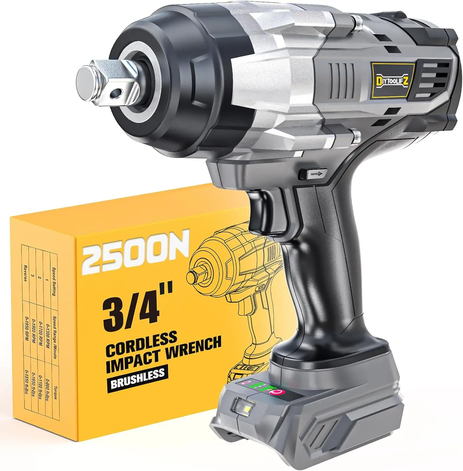 Беспроводной ударный гайковерт 3/4 дюйма для Dewalt, 20 в, аккумулятор 1850 фунтов (2500 нм), ударный гайковерт с высоким крутящим моментом, 4-скоростной усиленный гайковерт
Беспроводной ударный гайковерт 3/4 дюйма для Dewalt, 20 в, аккумулятор 1850 фунтов (2500 нм), ударный гайковерт с высоким крутящим моментом, 4-скоростной усиленный гайковерт