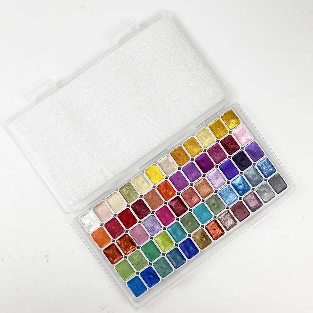 60-цветный жемчужный акварельный пигмент: металлическая твердая краска, портативный художественный набор для рисования - идеальные праздничные подарки для художников
60-цветный жемчужный акварельный пигмент: металлическая твердая краска, портативный художественный набор для рисования - идеальные праздничные подарки для художников