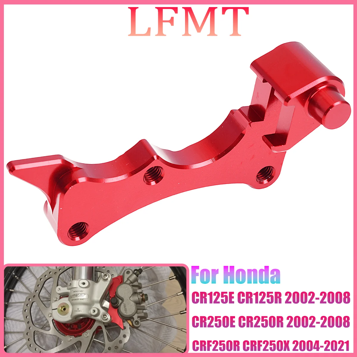 New motocross modification accessory 270MM for Honda Brake disc adapter bracket CR125E CR125R CRE CRF 125 250 450 CR250R CRF250X
New motocross modification accessory 270MM for Honda Brake disc adapter bracket CR125E CR125R CRE CRF 125 250 450 CR250R CRF250X
