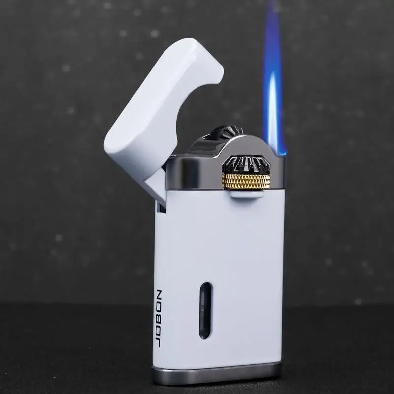 JOBON Mechanical Metal Butane Gas Lighter Outdoor Windproof Gear Linkage Ignition Blue Flame Torch Portable Cigarette Lighter
JOBON Mechanical Metal Butane Gas Lighter Outdoor Windproof Gear Linkage Ignition Blue Flame Torch Portable Cigarette Lighter