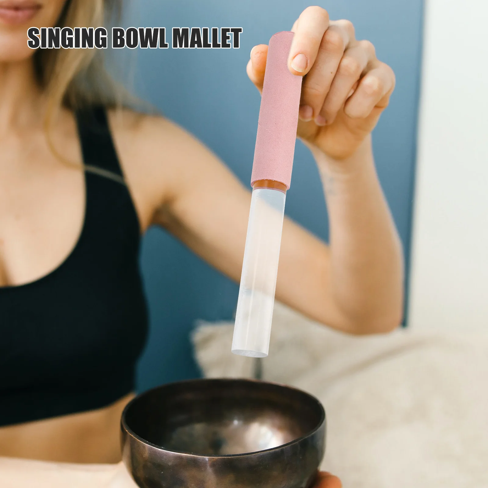 Meditation Sound Bowl Mallet Lightweight Durable Acrylic Cowhide Singing Bowl Rod for Percussion Acrylic Mallet 
Meditation Sound Bowl Mallet Lightweight Durable Acrylic Cowhide Singing Bowl Rod for Percussion Acrylic Mallet