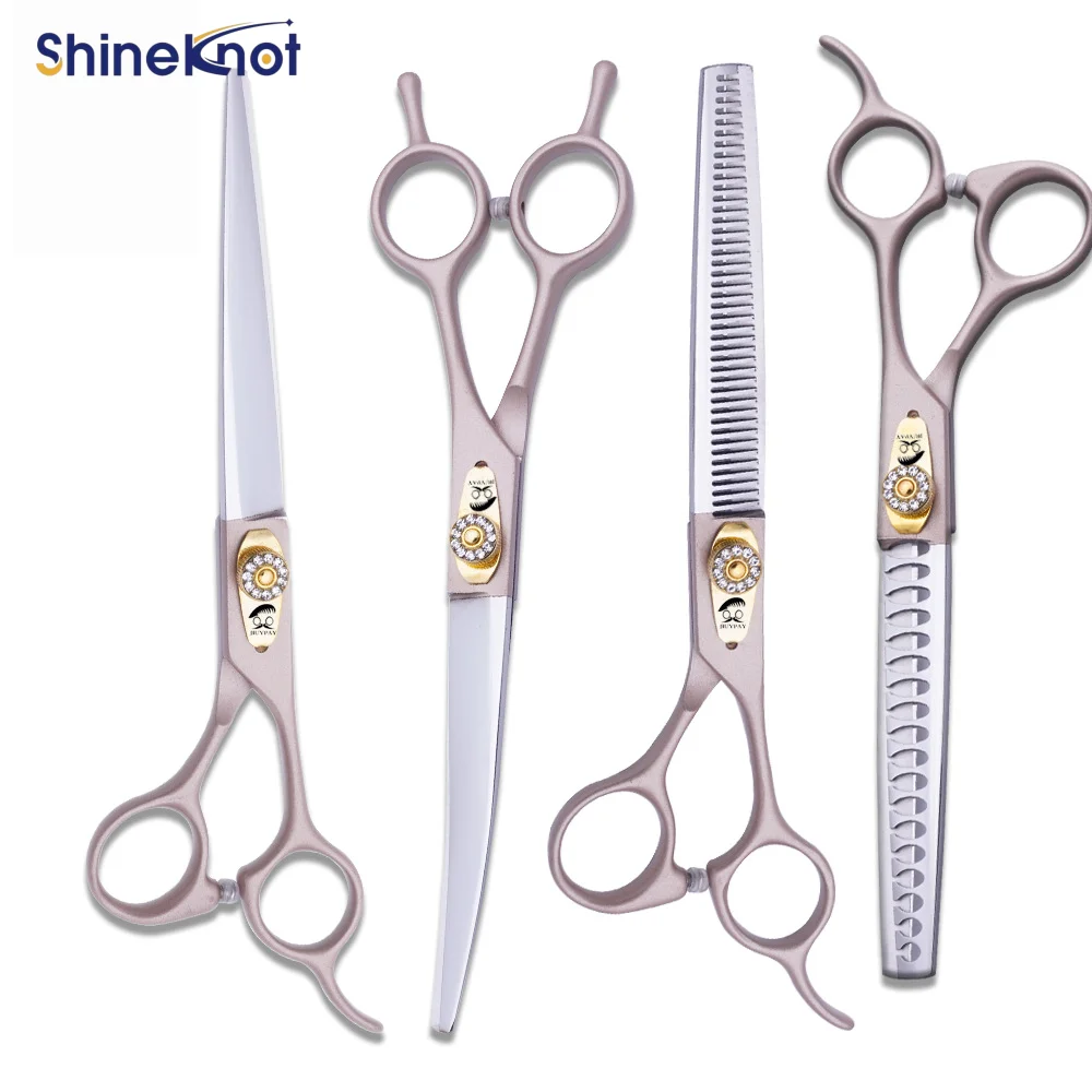 SHINEKNOT Pet Scissors Stainless Steel 7.0-Inch Woolen Scissors Bending Scissors Fishbone Scissors Pong Pet Beauty Scissors Set
SHINEKNOT Pet Scissors Stainless Steel 7.0-Inch Woolen Scissors Bending Scissors Fishbone Scissors Pong Pet Beauty Scissors Set