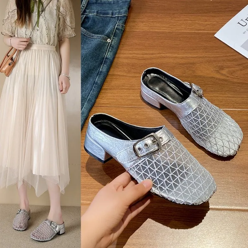 In Summer Wear Round Toe Straight Buckles Casual and Comfortable Women's Flats Cut-out Mary Jane Single Shoes fishnet Shoes 44
In Summer Wear Round Toe Straight Buckles Casual and Comfortable Women's Flats Cut-out Mary Jane Single Shoes fishnet Shoes 44