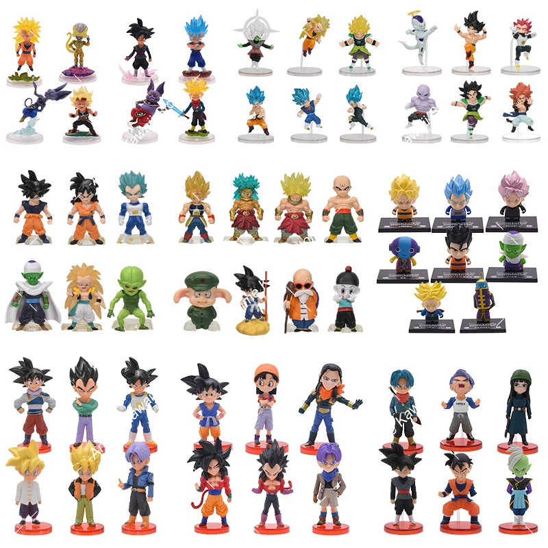 4pcs/6pcs/8pcs Super Saiyan Figures Dragon Ball Z Q Version Son Goku Gohan Vegeta Gogeta Piccolo Majin Buu Cell Model Toys Doll
4pcs/6pcs/8pcs Super Saiyan Figures Dragon Ball Z Q Version Son Goku Gohan Vegeta Gogeta Piccolo Majin Buu Cell Model Toys Doll