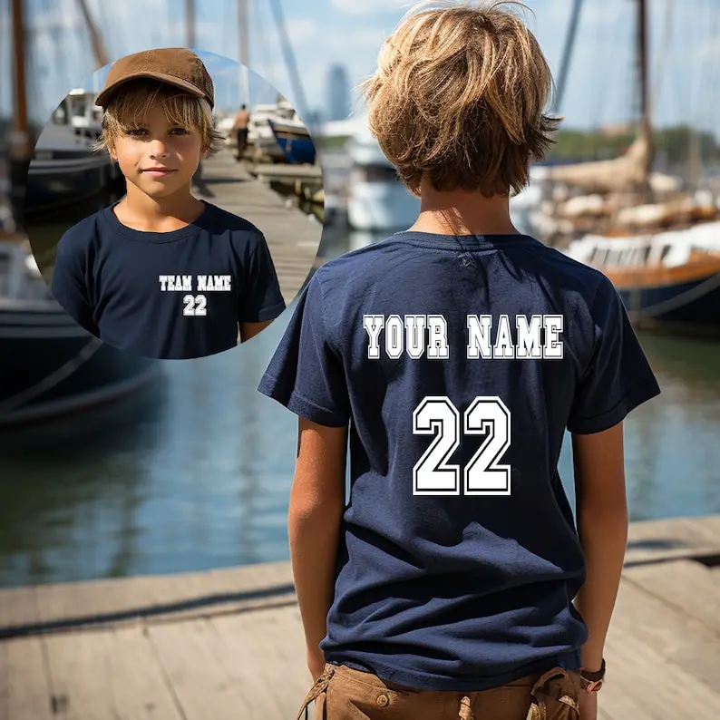 Custom Kids Name and Number Personalized Sports T-Shirt Sport Team Tee Toddler Shirts Personalized Kids Shirt
Custom Kids Name and Number Personalized Sports T-Shirt Sport Team Tee Toddler Shirts Personalized Kids Shirt