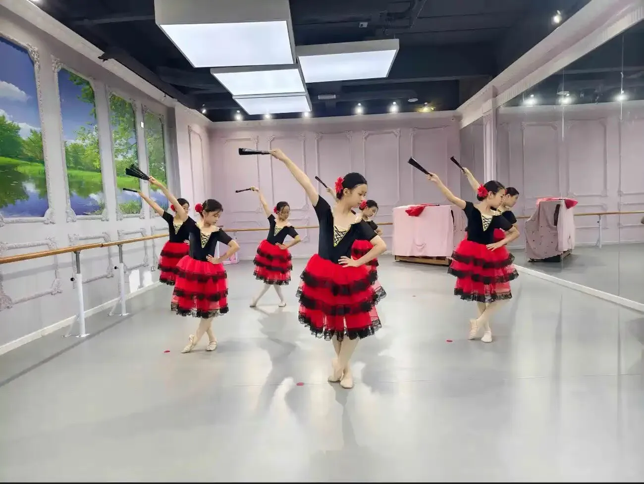 Professional Ballet Romantic Tutu Long Skirt Black Red Spain Dress Girls Adult Children's Performance Ballet Clothes For Women
Professional Ballet Romantic Tutu Long Skirt Black Red Spain Dress Girls Adult Children's Performance Ballet Clothes For Women