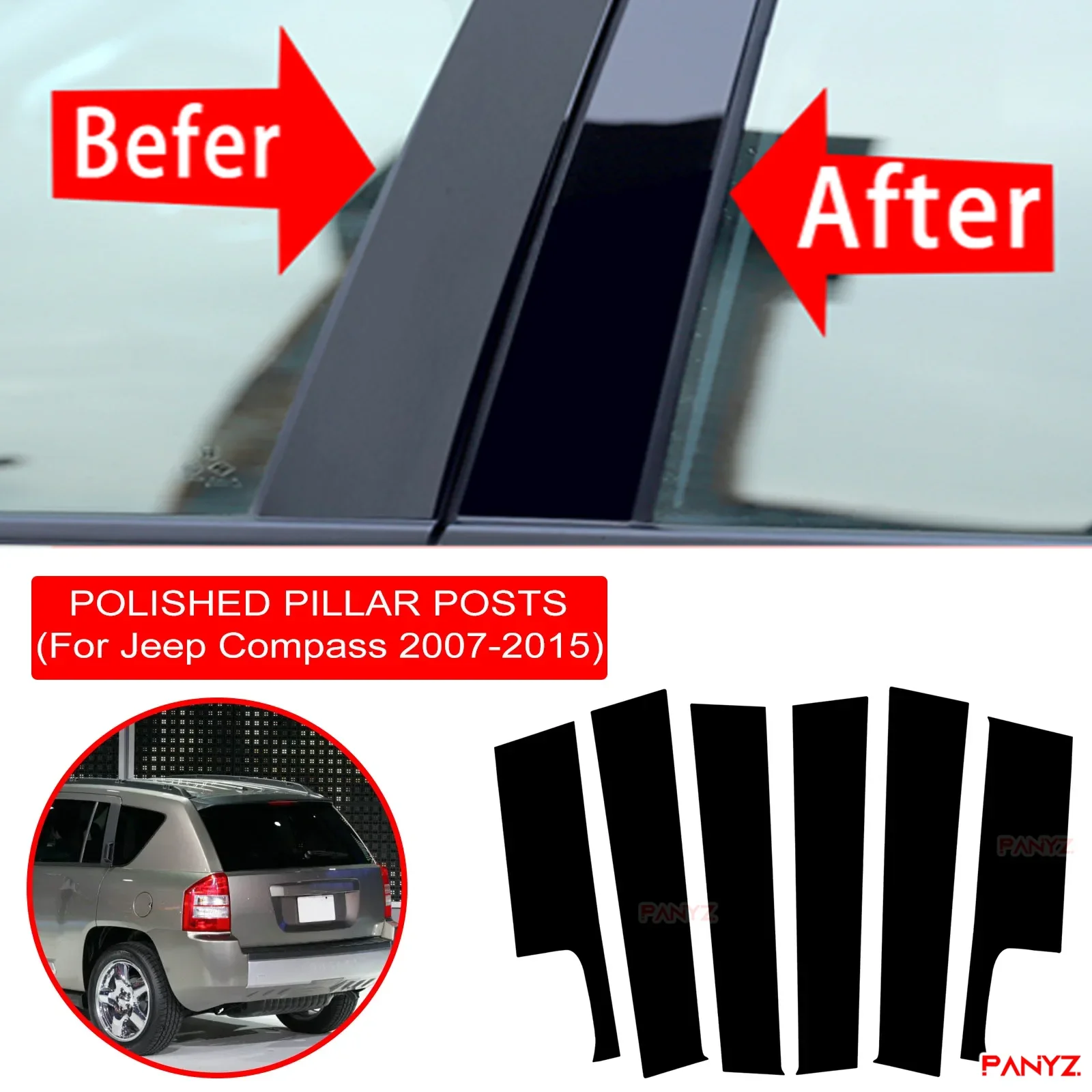 6 шт. полированные столбы столба для Jeep Compass 2007-2015 накладка на окно автомобиля BC столбик стикер аксессуар для автомобиля Прямая поставка
6 шт. полированные столбы столба для Jeep Compass 2007-2015 накладка на окно автомобиля BC столбик стикер аксессуар для автомобиля Прямая поставка