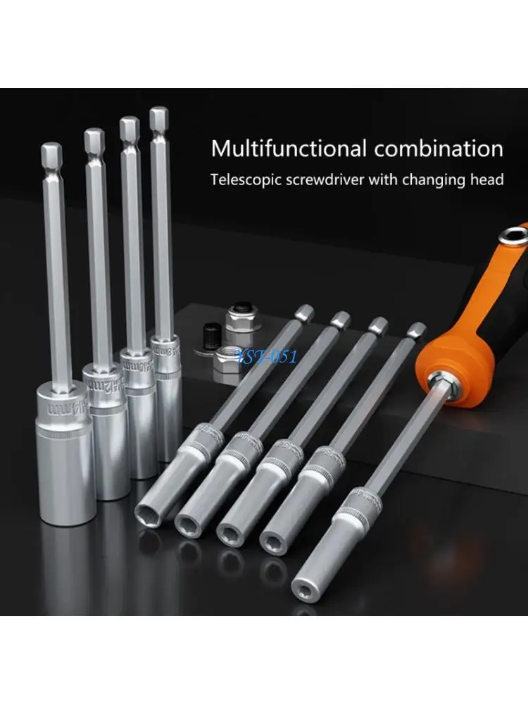 E15A Alloys Steel Socket Wrench 4-14mm Bit Socket Long Reach Nut Driver Bit Holder for Electric or Manual Screwdriver
E15A Alloys Steel Socket Wrench 4-14mm Bit Socket Long Reach Nut Driver Bit Holder for Electric or Manual Screwdriver
