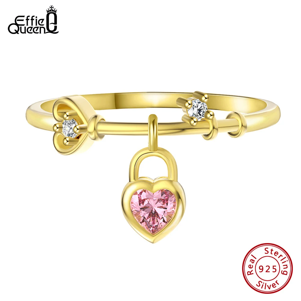 Effie Queen Fine Jewelry 925 Sterling Silver Zircon Heart Ring Women Dainty Fashion Fainger Ring Exquisite Wedding Party SR311
Effie Queen Fine Jewelry 925 Sterling Silver Zircon Heart Ring Women Dainty Fashion Fainger Ring Exquisite Wedding Party SR311