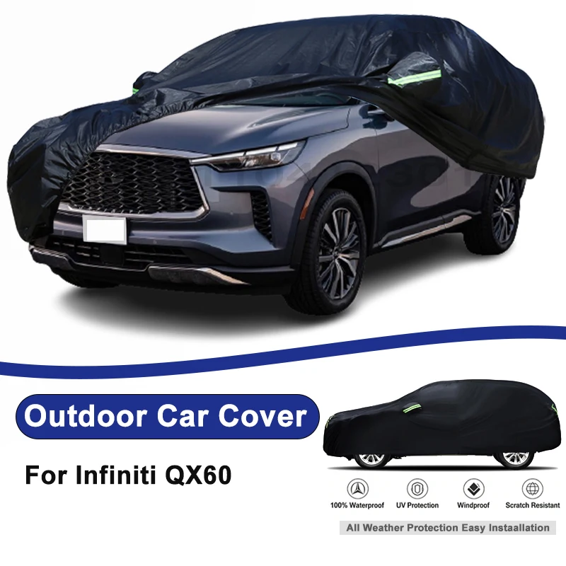 Outdoor Full Car Cover For Infiniti QX60 with Reflective Strips Waterproof Snowproof Dustproof UV Protection Auto Accessories
Outdoor Full Car Cover For Infiniti QX60 with Reflective Strips Waterproof Snowproof Dustproof UV Protection Auto Accessories