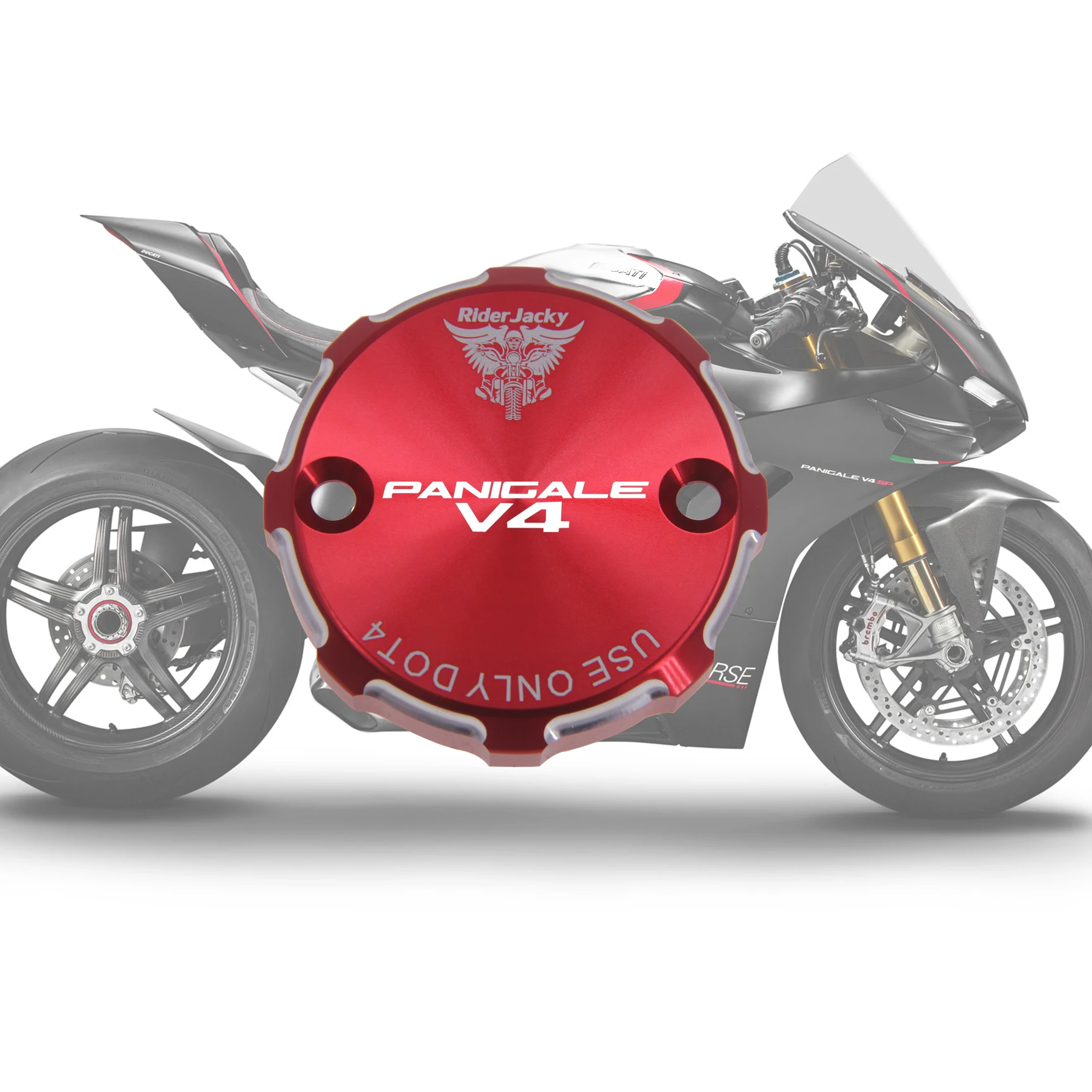 RiderJacky® Front Brake Fluid Reservoir Cover Cap For Ducati SUPERBIKE Panigale V4 R 2019-2021,SUPERBIKE Panigale V4 2020-2021
RiderJacky® Front Brake Fluid Reservoir Cover Cap For Ducati SUPERBIKE Panigale V4 R 2019-2021,SUPERBIKE Panigale V4 2020-2021