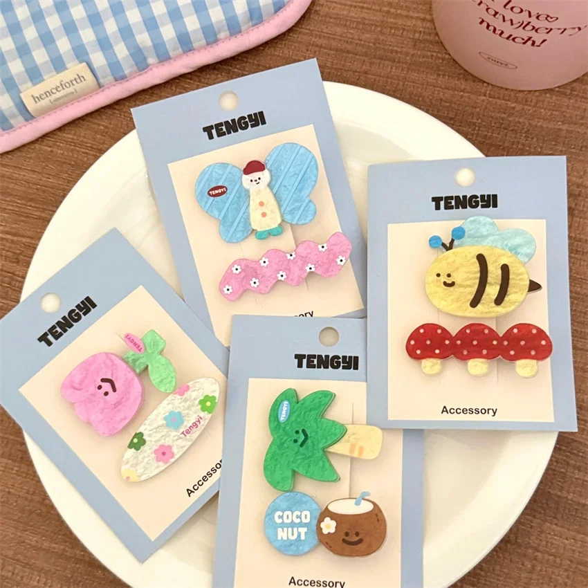 Cute Cartoon Acrylic Hair Clips for Women and Girls, Stylish Hairpins Barrettes Ornament Headwear
Cute Cartoon Acrylic Hair Clips for Women and Girls, Stylish Hairpins Barrettes Ornament Headwear