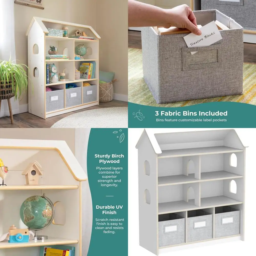 Белый книжный шкаф-домик EdQ: место для хранения детских книг, игрушек, кукол и школьных принадлежностей | Идеально подходит для спален и учебных классов.
Белый книжный шкаф-домик EdQ: место для хранения детских книг, игрушек, кукол и школьных принадлежностей | Идеально подходит для спален и учебных классов.