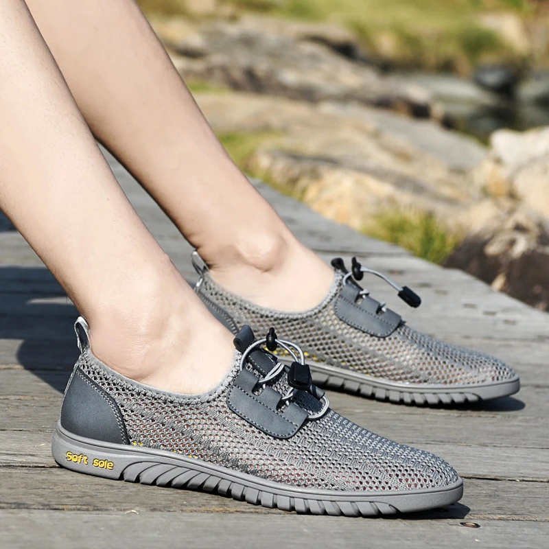 Fashion Summer Men Mesh Shoes Breathable Cool Casual Genuine Leather Brand Shoes Moccasins Lightweight Man Soft Luxury Sneakers
Fashion Summer Men Mesh Shoes Breathable Cool Casual Genuine Leather Brand Shoes Moccasins Lightweight Man Soft Luxury Sneakers