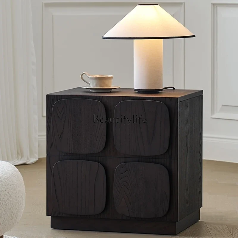 Chocolate combination small side cabinet retro style home floor solid wood TV cabinet
Chocolate combination small side cabinet retro style home floor solid wood TV cabinet