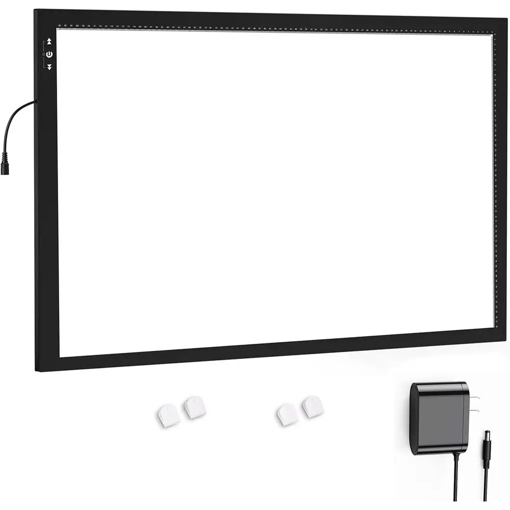 A1 62 * 88CM Artist Light Box Light Pad Aluminium Frame Super Thin 6.6mm Touch Lock/Unlock Dimmer Button 20W Super Bright LED 50
A1 62 * 88CM Artist Light Box Light Pad Aluminium Frame Super Thin 6.6mm Touch Lock/Unlock Dimmer Button 20W Super Bright LED 50