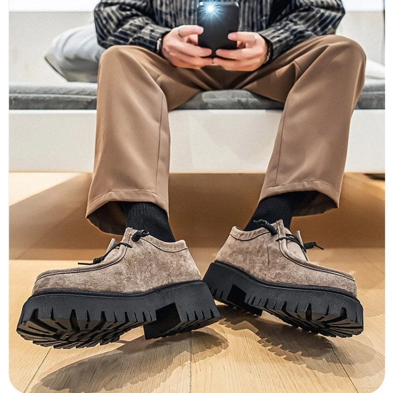 Men's Shoes New Style High-heel Thick-soled Loafers, Durable and Retro Casual Shoes, Everyday Street Trend Sneakers
Men's Shoes New Style High-heel Thick-soled Loafers, Durable and Retro Casual Shoes, Everyday Street Trend Sneakers