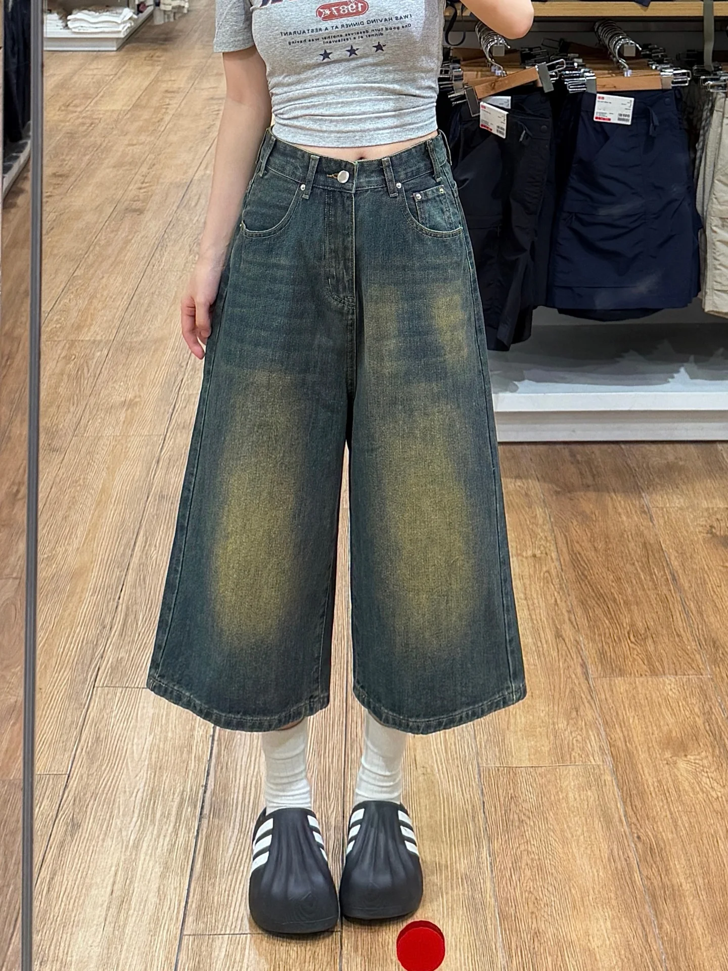 American Style Vintage High Waist Wide Leg Jeans Women's Summer New plus Size Loose Slim Straight Leg Pants Casual Wear
American Style Vintage High Waist Wide Leg Jeans Women's Summer New plus Size Loose Slim Straight Leg Pants Casual Wear