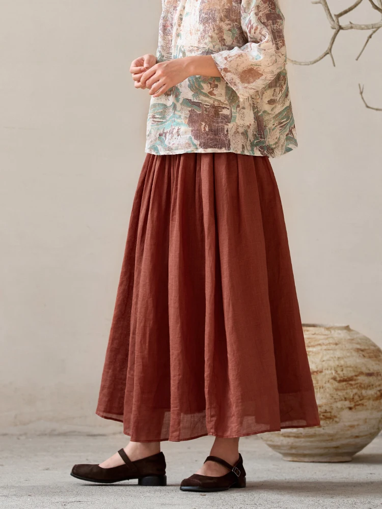 Festive Original A-Line Long Romantic Skirt Full Flounce Midi Dr Casual Vintage Sle Women's Skirt with ket
Festive Original A-Line Long Romantic Skirt Full Flounce Midi Dr Casual Vintage Sle Women's Skirt with ket