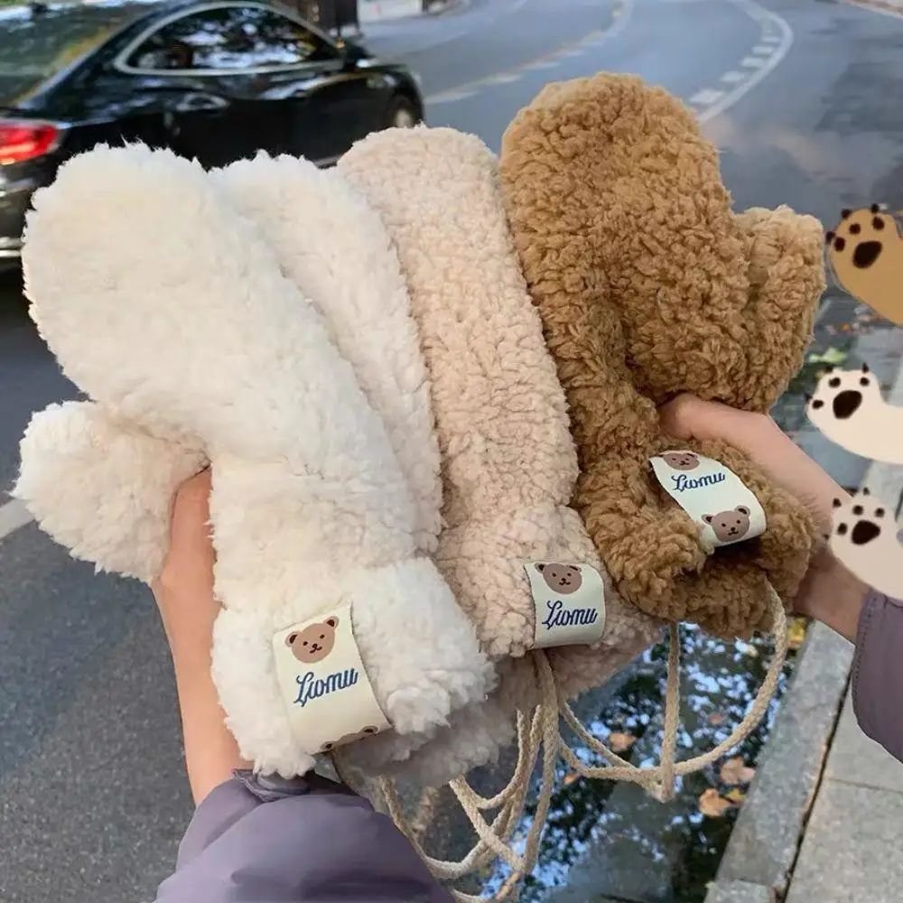 Sweet Solid Plush Fluffy Winter Keep Warm Gloves Windproof Thickened Mittens Outdoors Cycling Solid Color Full Finger Gloves New
Sweet Solid Plush Fluffy Winter Keep Warm Gloves Windproof Thickened Mittens Outdoors Cycling Solid Color Full Finger Gloves New