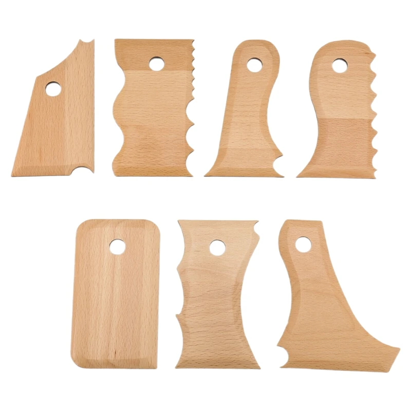 7 Pieces Pottery Trimming Tools Pottery Clay Foot Shaper Tools Texture Wooden Profile Rib Bundle Foot Shaper
7 Pieces Pottery Trimming Tools Pottery Clay Foot Shaper Tools Texture Wooden Profile Rib Bundle Foot Shaper