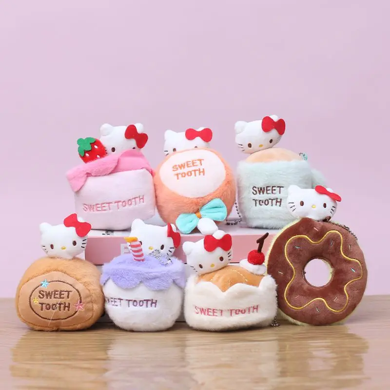 Милые мультяшные плюшевые игрушки Hello Kitty, брелок-подвеска в виде креативного десерта, украшение для рюкзака, мягкая кукла, подарок на день рождения для девочки
Милые мультяшные плюшевые игрушки Hello Kitty, брелок-подвеска в виде креативного десерта, украшение для рюкзака, мягкая кукла, подарок на день рождения для девочки