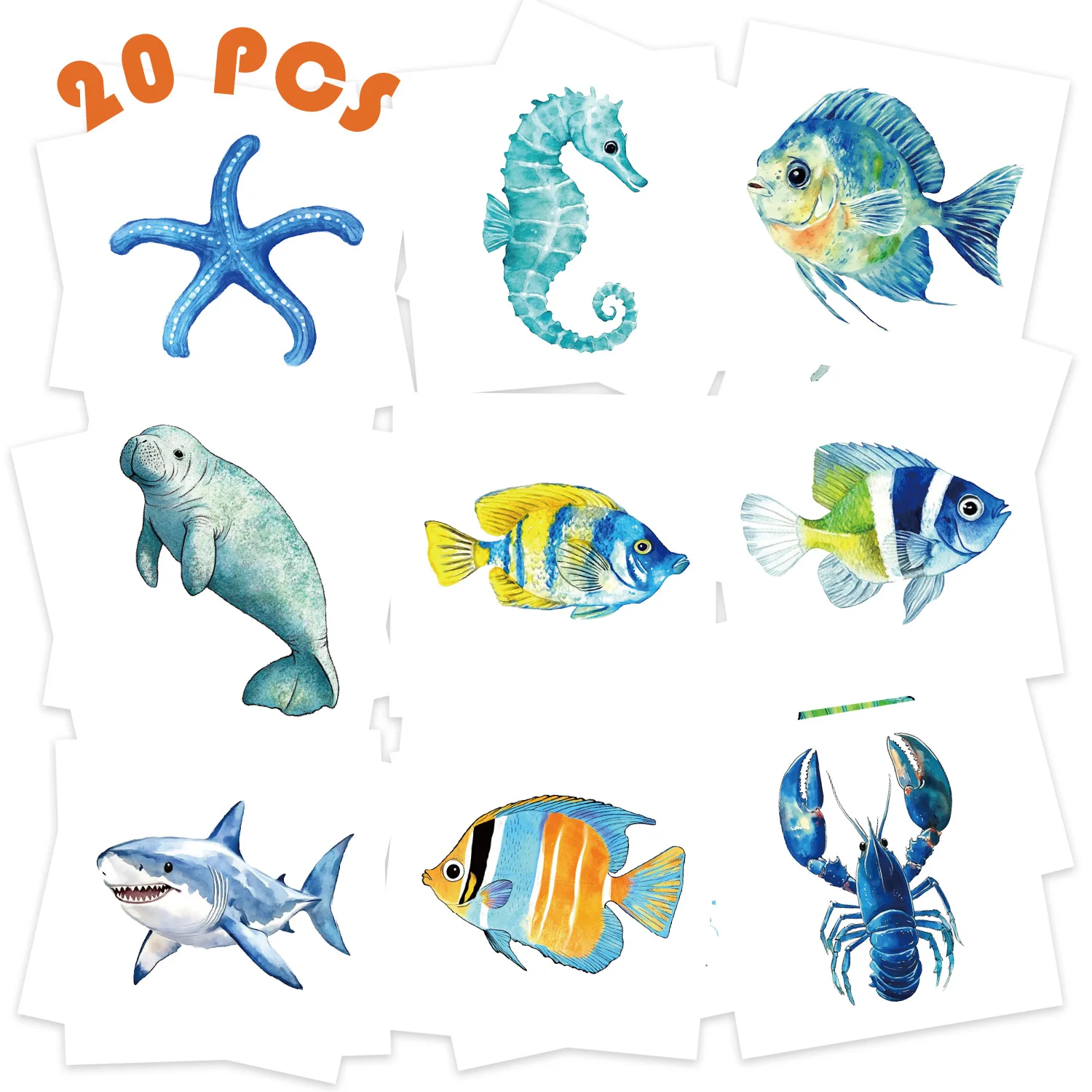 Cartoon Sea Creature Temporary Tattoo Stickers Waterproof Funny Silly for Party Gift Face Hand Premium Non Toxic
Cartoon Sea Creature Temporary Tattoo Stickers Waterproof Funny Silly for Party Gift Face Hand Premium Non Toxic