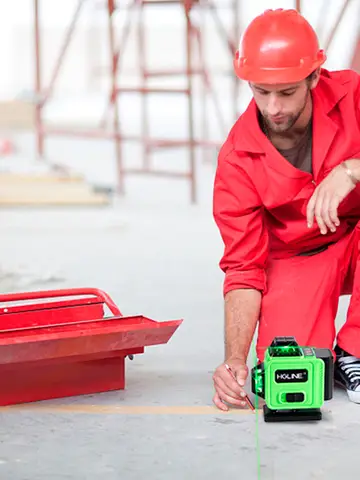 HGLINE 16 Lines 4D Laser Level APP Remote Control Rechargeable Self-Leveling 360 Green Line Leveling 6000mAh Big Li-ion Battery