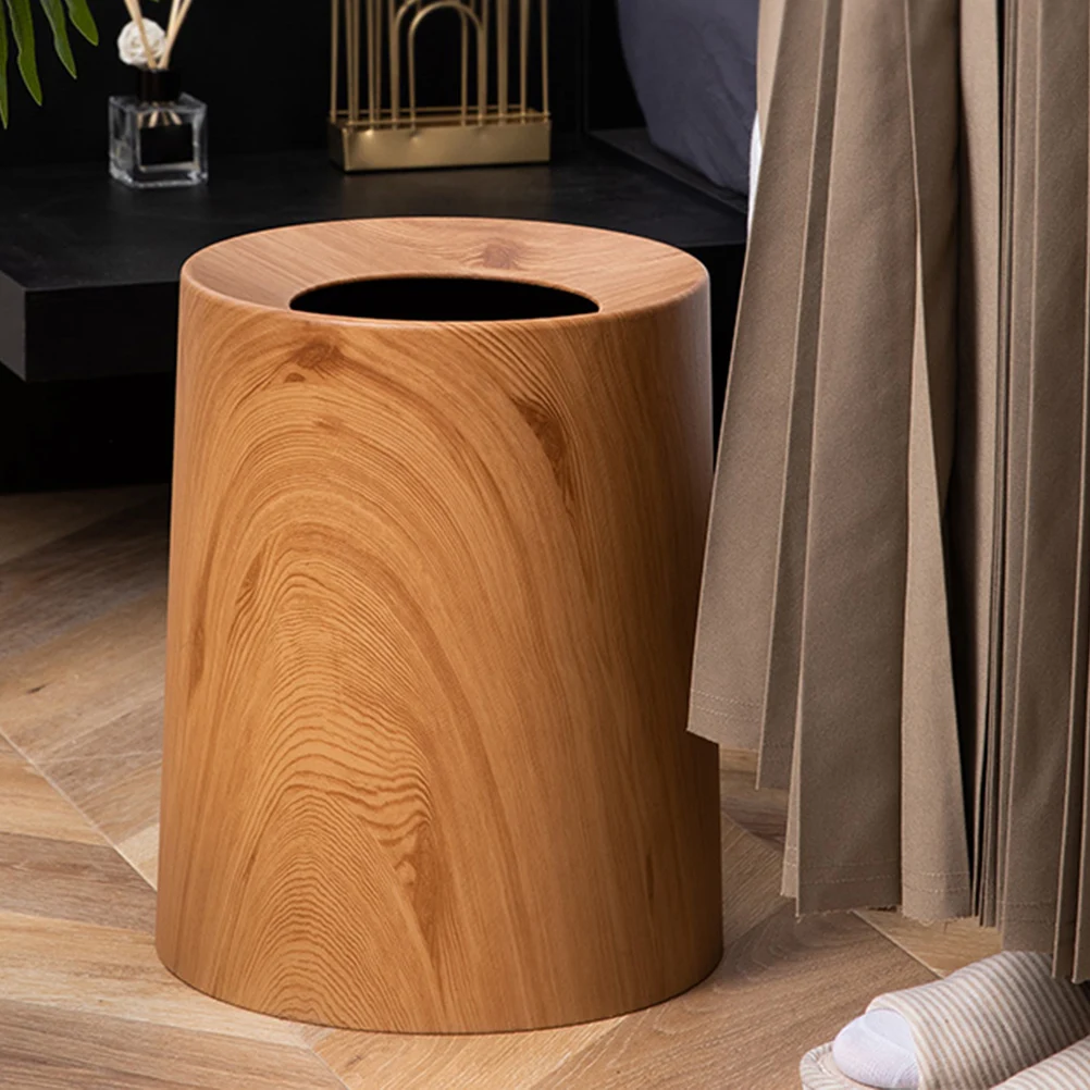 Wood Grain Trash Can Room Space Rustic Lidless Garbage Wooden Functional Waste Container Textured Abs Creative Versatile
Wood Grain Trash Can Room Space Rustic Lidless Garbage Wooden Functional Waste Container Textured Abs Creative Versatile