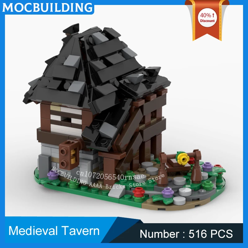 MOC Building Blocks Castle Series Medieval Tavern Scene Model DIY Assembly Bricks Creative Street View Toys Collection Gifts
MOC Building Blocks Castle Series Medieval Tavern Scene Model DIY Assembly Bricks Creative Street View Toys Collection Gifts