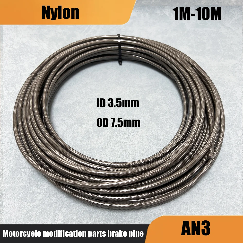 silvery Car and motorcycle modification accessories brake pipe oil pipe brake steel pipe AN3 brake pipe steel wire brake pipe
silvery Car and motorcycle modification accessories brake pipe oil pipe brake steel pipe AN3 brake pipe steel wire brake pipe