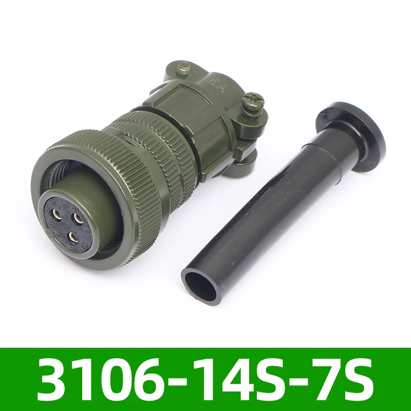 5015 American standard waterproof aviation plug socket 3 pins MS3106A14S-7S MS3102A14S-7P
5015 American standard waterproof aviation plug socket 3 pins MS3106A14S-7S MS3102A14S-7P