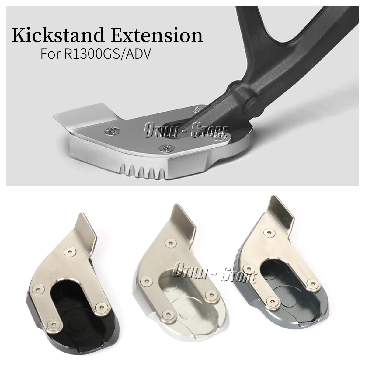 Motorcycle CNC Aluminum Kickstand Extender Foot Side Stand Extension Plate Pad Base For BMW R1300GS r1300gs R 1300 GS Adventure
Motorcycle CNC Aluminum Kickstand Extender Foot Side Stand Extension Plate Pad Base For BMW R1300GS r1300gs R 1300 GS Adventure