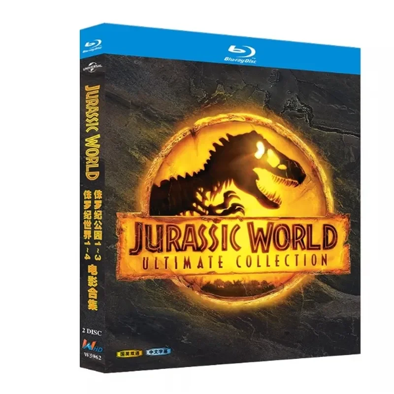 Blu-ray BD Disc High Definition Film Jurassic Park 1-3 and Jurassic World 1-4 Movie Collection 2 Discs
Blu-ray BD Disc High Definition Film Jurassic Park 1-3 and Jurassic World 1-4 Movie Collection 2 Discs