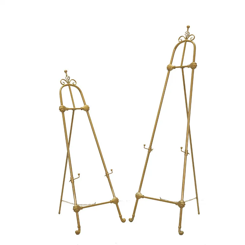 European wrought iron oil painting shelf, photo frame, floor bracket, display stand, poster stand, photo bracket
European wrought iron oil painting shelf, photo frame, floor bracket, display stand, poster stand, photo bracket