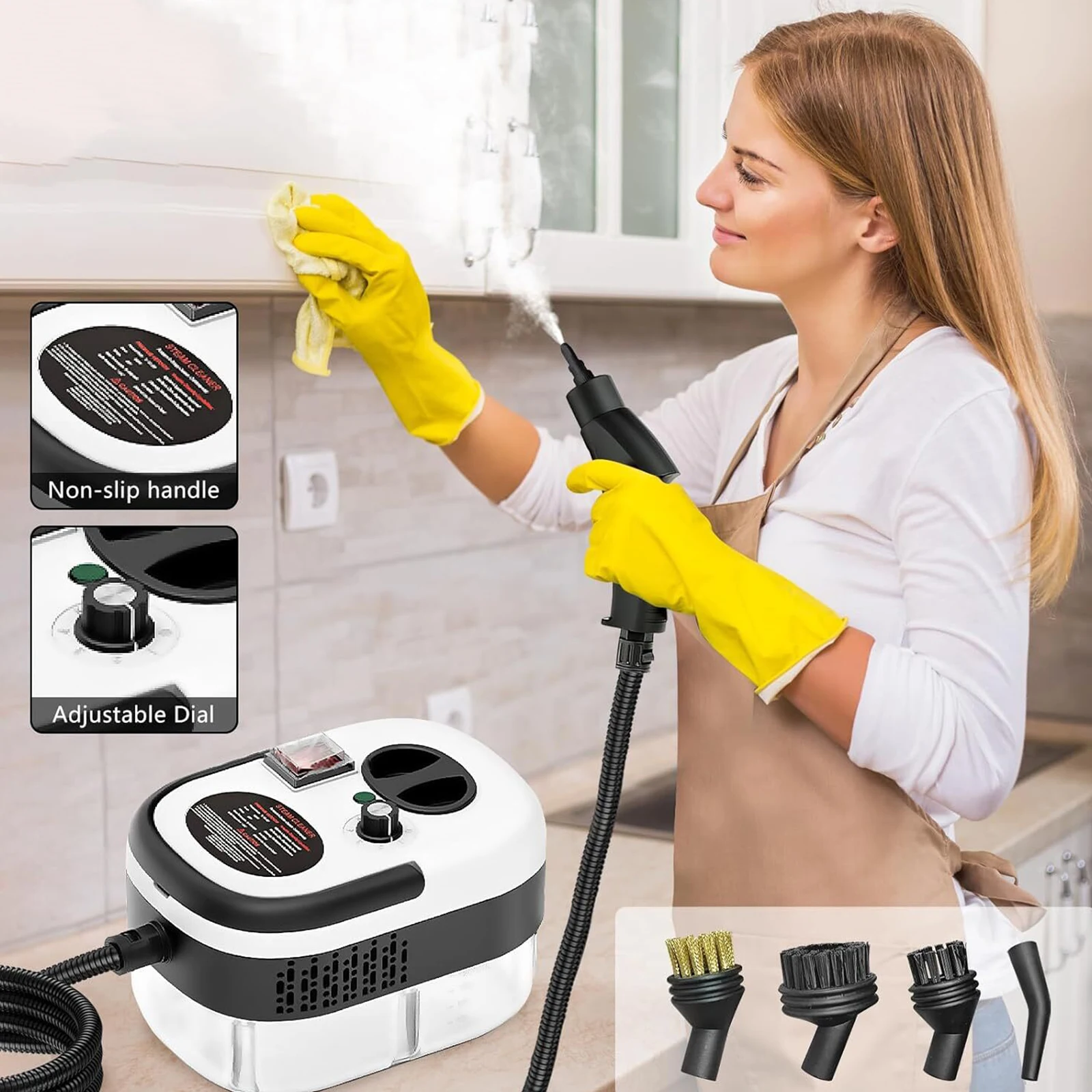 2500W High Temperature Steam Cleaners and Pressure Handheld Steam Clean Machine Air Conditioner Kitchen Hood Car Floor Cleaning
2500W High Temperature Steam Cleaners and Pressure Handheld Steam Clean Machine Air Conditioner Kitchen Hood Car Floor Cleaning