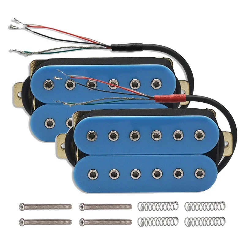 Electric Guitar 12 Adjustable Hex Screw Dual Coil Pickup for 6 String Guitar Coil Splitting Pickup N7.5K/B15K Output Light Blue 
Electric Guitar 12 Adjustable Hex Screw Dual Coil Pickup for 6 String Guitar Coil Splitting Pickup N7.5K/B15K Output Light Blue