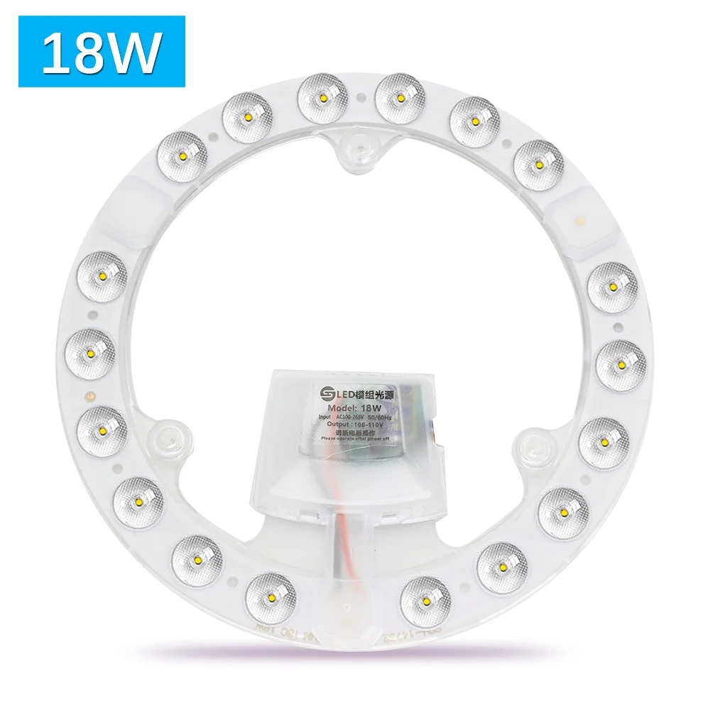 Ceiling Lights Led Panel 220V Led Module For Ceiling Lamp Replacement 18W Ring Light Panel Board 6000K Circle Module Round Lamp
Ceiling Lights Led Panel 220V Led Module For Ceiling Lamp Replacement 18W Ring Light Panel Board 6000K Circle Module Round Lamp