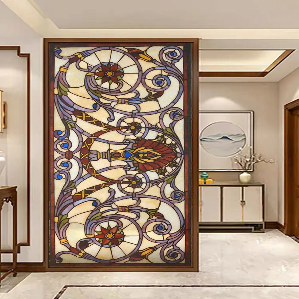 Privacy Glass Window Film Vintage Flowers Pattern Frosted Glass Door Film PVC Sun Blocking Glue-free Electrostatic Window Film
Privacy Glass Window Film Vintage Flowers Pattern Frosted Glass Door Film PVC Sun Blocking Glue-free Electrostatic Window Film