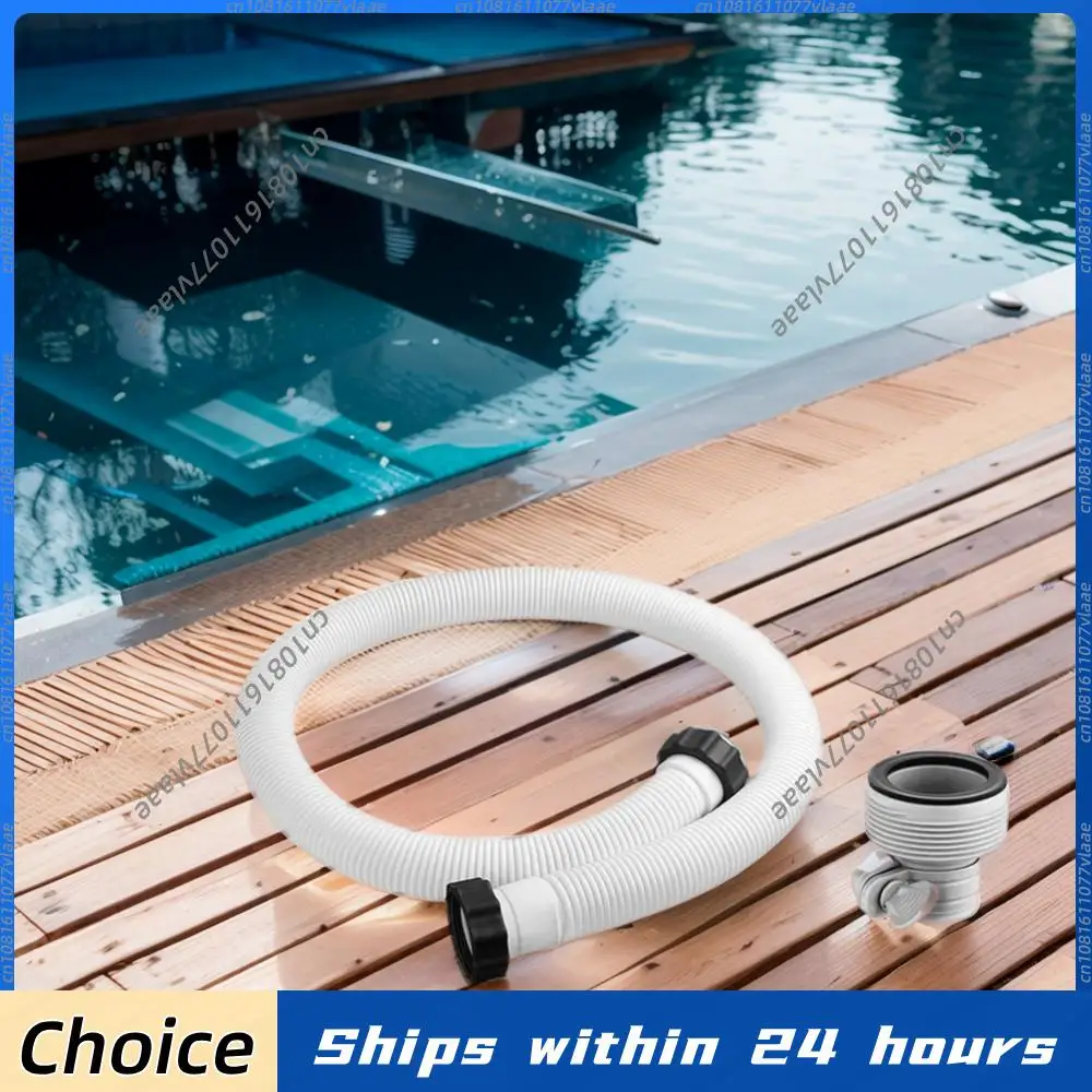 1.5in Diameter Pool Filter Pump Hose with Hose Adapters Pool Hoses Interconnecting Hose for Intex Filter Pumps Saltwater Systems
1.5in Diameter Pool Filter Pump Hose with Hose Adapters Pool Hoses Interconnecting Hose for Intex Filter Pumps Saltwater Systems